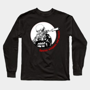 SWAT (line art) Long Sleeve T-Shirt